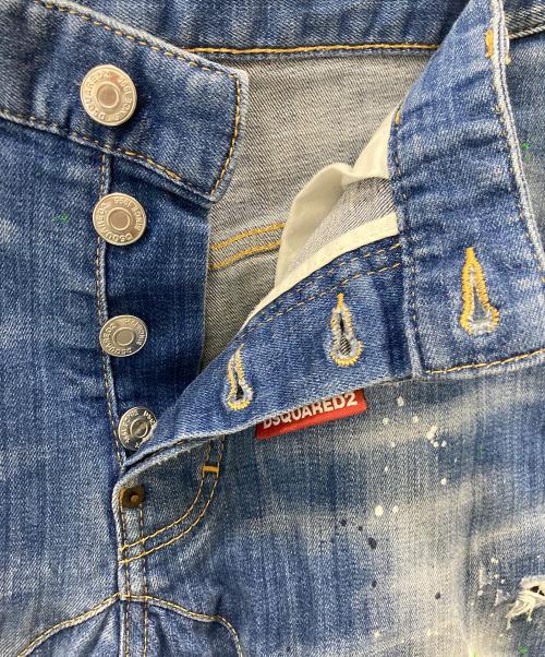 DSQUARED2（ディースクエアード）DSQUARED2 (ディースクエアード) TIDY BIKER JEANS インディゴ サイズ:48の古着・服飾アイテム