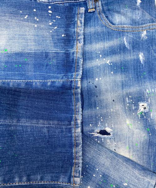 DSQUARED2（ディースクエアード）DSQUARED2 (ディースクエアード) TIDY BIKER JEANS インディゴ サイズ:48の古着・服飾アイテム