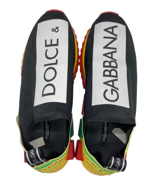 DOLCE & GABBANA（ドルチェ＆ガッバーナ）DOLCE & GABBANA (ドルチェ＆ガッバーナ) ソレントストレッチスニーカー ブラック×イエロー×グリーン サイズ:26.5cmの古着・服飾アイテム
