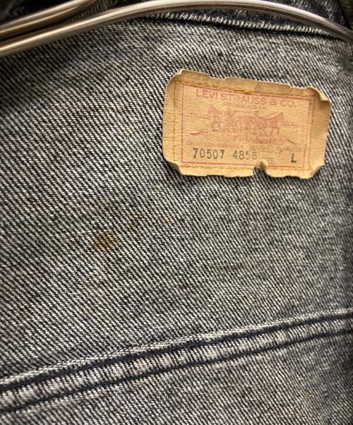 LEVI'S（リーバイス）LEVI'S (リーバイス) デニムジャケット ブラック サイズ:Lの古着・服飾アイテム