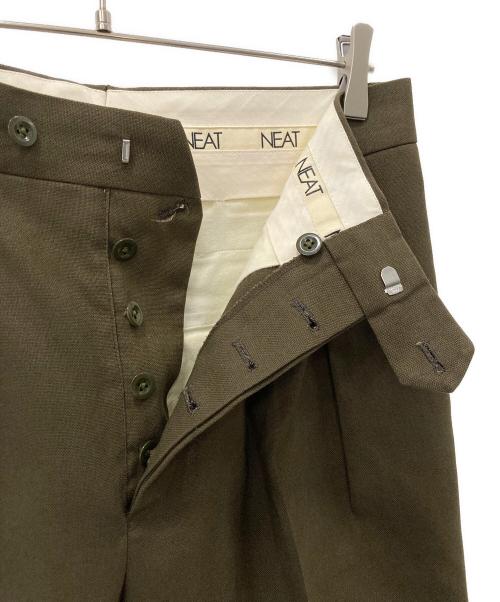 NEAT（ニート）NEAT (ニート) タックテーパードパンツ オリーブ サイズ:48の古着・服飾アイテム