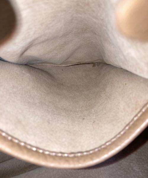 HIROFU（ヒロフ）HIROFU (ヒロフ) レザートートバッグ ベージュの古着・服飾アイテム