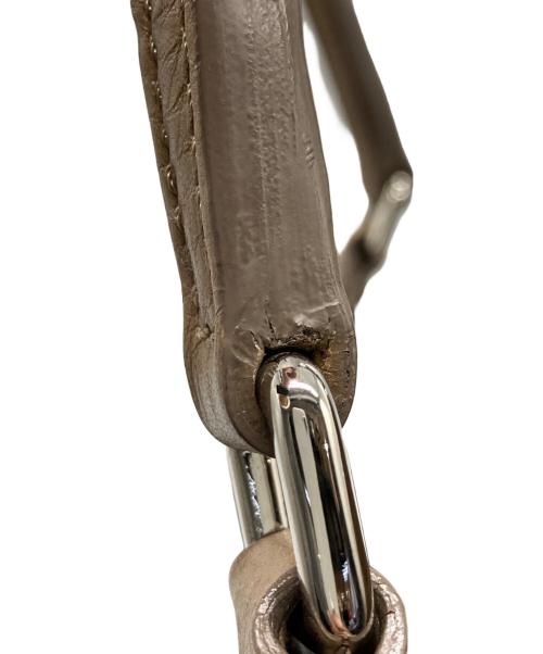 HIROFU（ヒロフ）HIROFU (ヒロフ) レザートートバッグ ベージュの古着・服飾アイテム