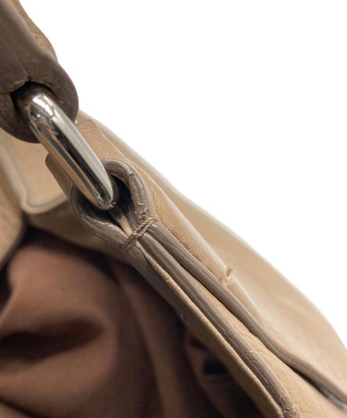 HIROFU（ヒロフ）HIROFU (ヒロフ) レザートートバッグ ベージュの古着・服飾アイテム