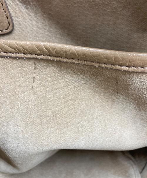 HIROFU（ヒロフ）HIROFU (ヒロフ) レザートートバッグ ベージュの古着・服飾アイテム