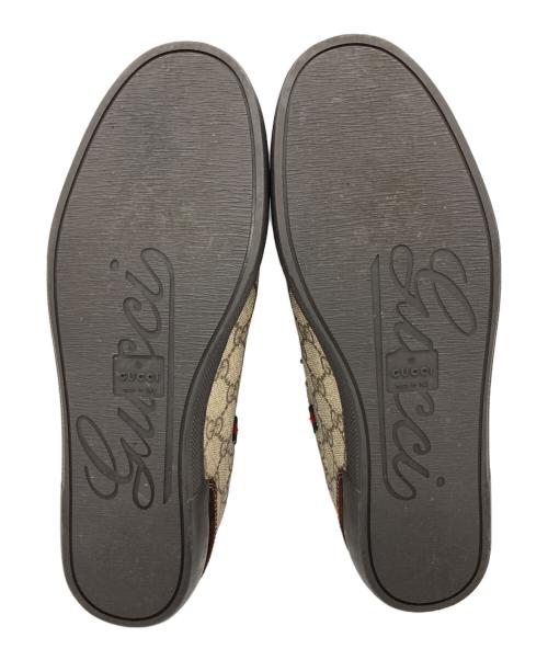 GUCCI（グッチ）GUCCI (グッチ) ローカットスニーカー ブラウン×ベージュ サイズ:9 1/2の古着・服飾アイテム