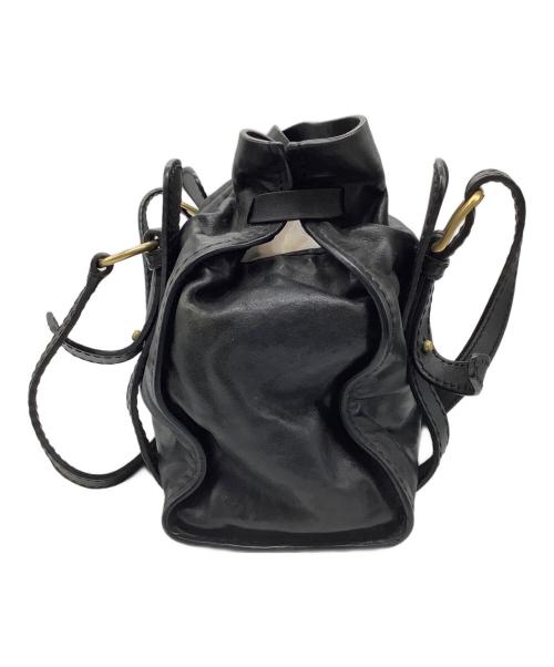 MIU MIU（ミュウミュウ）MIU MIU (ミュウミュウ) サイドリボントートバッグ ブラックの古着・服飾アイテム