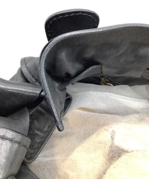 MIU MIU（ミュウミュウ）MIU MIU (ミュウミュウ) サイドリボントートバッグ ブラックの古着・服飾アイテム