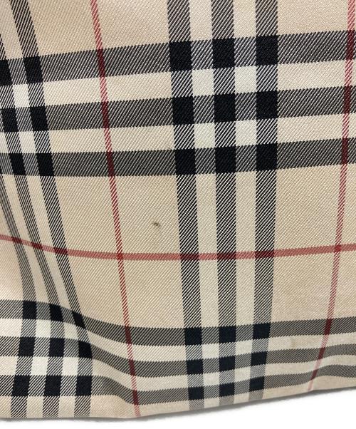 BURBERRY BLUE LABEL（バーバリーロンドンブルーレーベル）BURBERRY BLUE LABEL (バーバリーロンドンブルーレーベル) ナイロントートバッグ ベージュ×ブラックの古着・服飾アイテム
