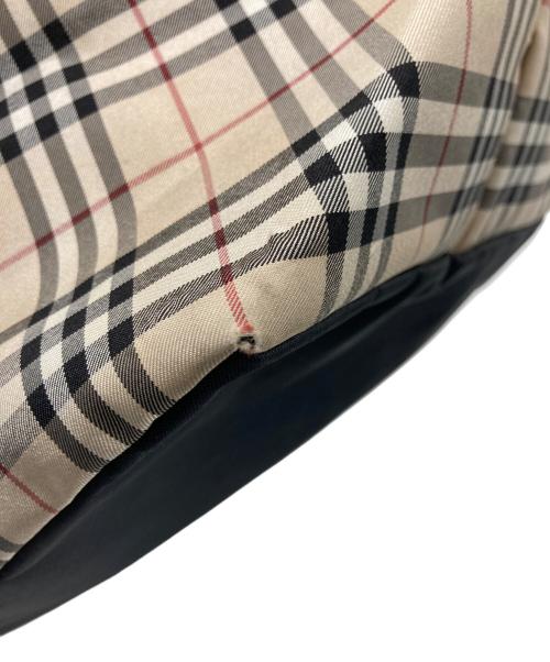 BURBERRY BLUE LABEL（バーバリーロンドンブルーレーベル）BURBERRY BLUE LABEL (バーバリーロンドンブルーレーベル) ナイロントートバッグ ベージュ×ブラックの古着・服飾アイテム