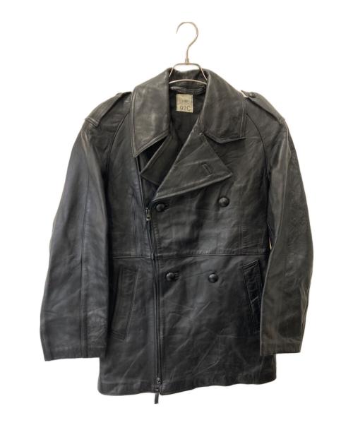 フレンチミリタリー（フレンチミリタリー）フレンチミリタリー (フレンチミリタリー) レザーコート ブラック サイズ:92Cの古着・服飾アイテム