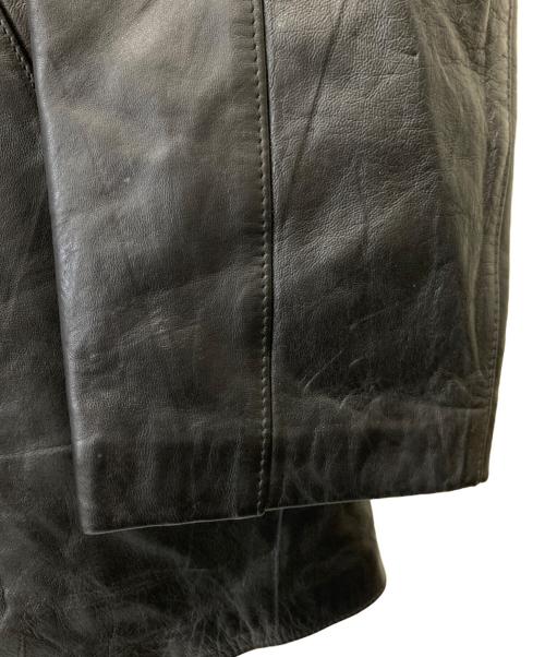 フレンチミリタリー（フレンチミリタリー）フレンチミリタリー (フレンチミリタリー) レザーコート ブラック サイズ:92Cの古着・服飾アイテム