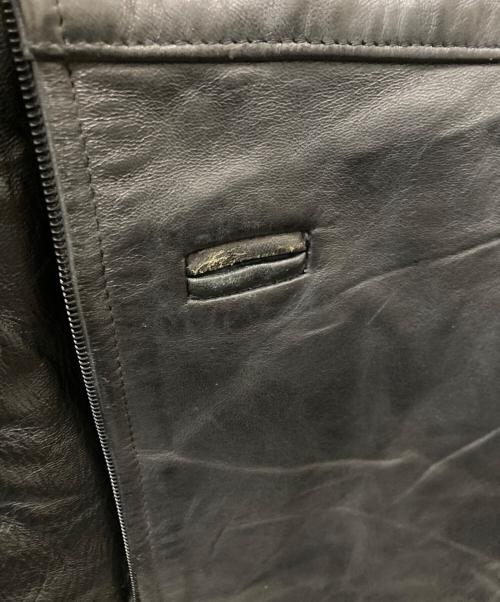 フレンチミリタリー（フレンチミリタリー）フレンチミリタリー (フレンチミリタリー) レザーコート ブラック サイズ:92Cの古着・服飾アイテム