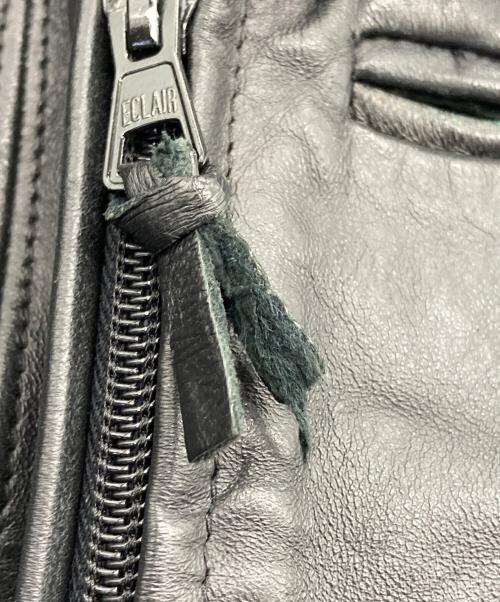 フレンチミリタリー（フレンチミリタリー）フレンチミリタリー (フレンチミリタリー) レザーコート ブラック サイズ:92Cの古着・服飾アイテム