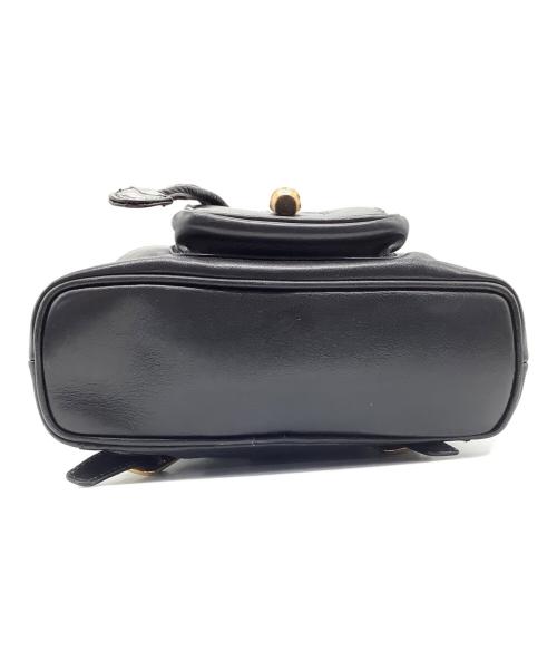 GUCCI（グッチ）GUCCI (グッチ) レザーリュック ブラックの古着・服飾アイテム