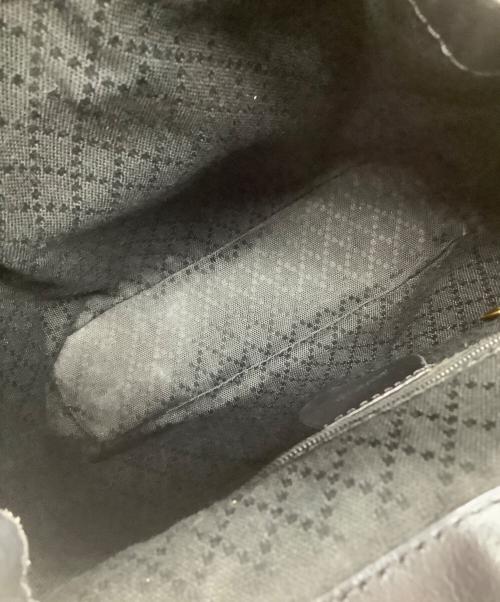 GUCCI（グッチ）GUCCI (グッチ) レザーリュック ブラックの古着・服飾アイテム