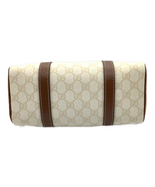 GUCCI（グッチ）GUCCI (グッチ) ミニボストンバッグ ホワイト×ブラウンの古着・服飾アイテム
