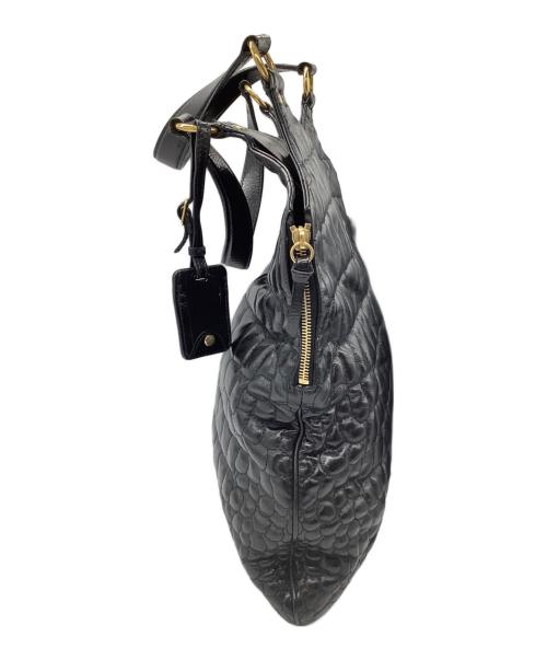 Yves Saint Laurent（イヴサンローラン）Yves Saint Laurent (イヴサンローラン) メトロポリストートバッグ ブラックの古着・服飾アイテム