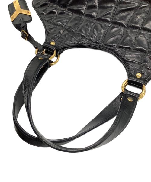 Yves Saint Laurent（イヴサンローラン）Yves Saint Laurent (イヴサンローラン) メトロポリストートバッグ ブラックの古着・服飾アイテム