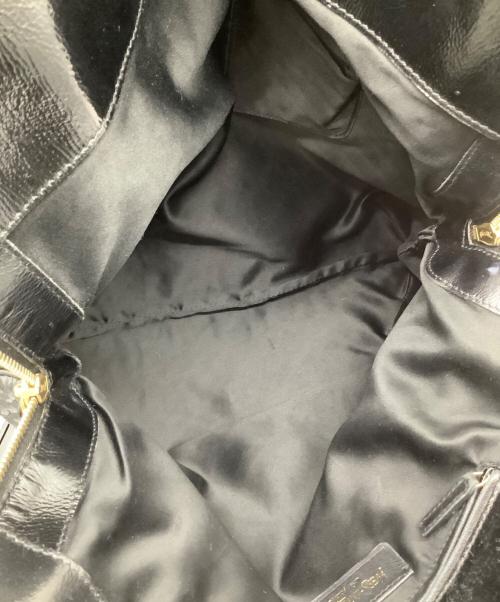 Yves Saint Laurent（イヴサンローラン）Yves Saint Laurent (イヴサンローラン) メトロポリストートバッグ ブラックの古着・服飾アイテム