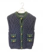 JOURNAL STANDARDジャーナルスタンダード）の古着「厚手カーディガン」｜ネイビー×グリーン