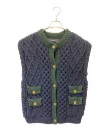 JOURNAL STANDARD（ジャーナルスタンダード）の古着「厚手カーディガン」｜ネイビー×グリーン