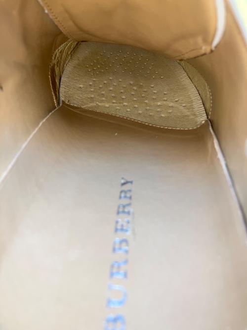 BURBERRY（バーバリー）BURBERRY (バーバリー) レザースニーカー ホワイト サイズ:24.5の古着・服飾アイテム