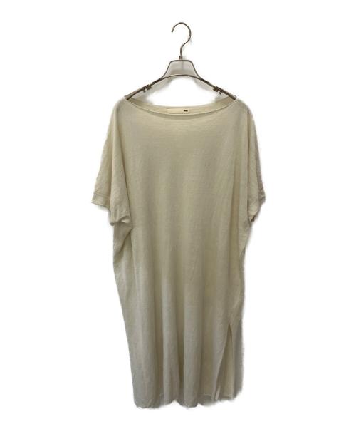 evam eva（エヴァムエヴァ）evam eva (エヴァムエヴァ) 半袖ワンピース ホワイト サイズ:不明の古着・服飾アイテム
