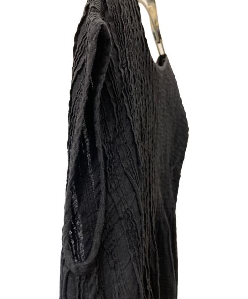 maison de soil（メゾンドソイル）maison de soil (メゾンドソイル) 半袖ワンピース ブラック サイズ:2の古着・服飾アイテム