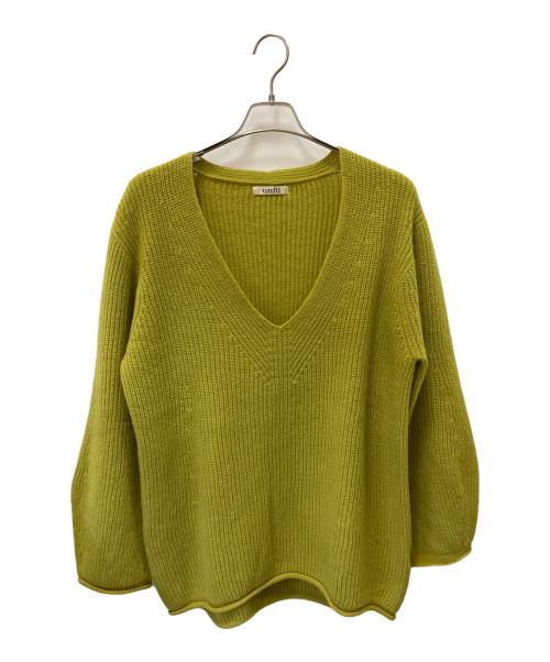 UNFIL（アンフィル）UNFIL (アンフィル) 厚手ニット イエロー サイズ:1の古着・服飾アイテム