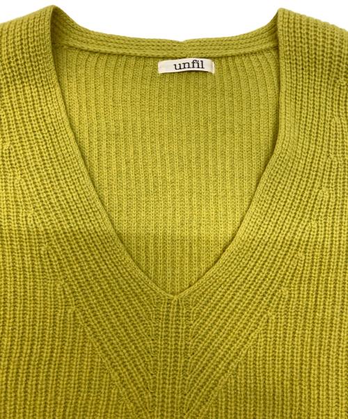 UNFIL（アンフィル）UNFIL (アンフィル) 厚手ニット イエロー サイズ:1の古着・服飾アイテム