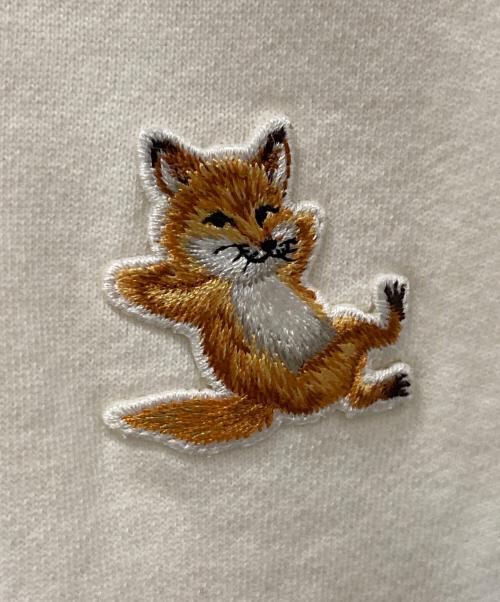 maison kitsune（メゾンキツネ）maison kitsune (メゾンキツネ) プルオーバーパーカー ホワイト サイズ:Lの古着・服飾アイテム