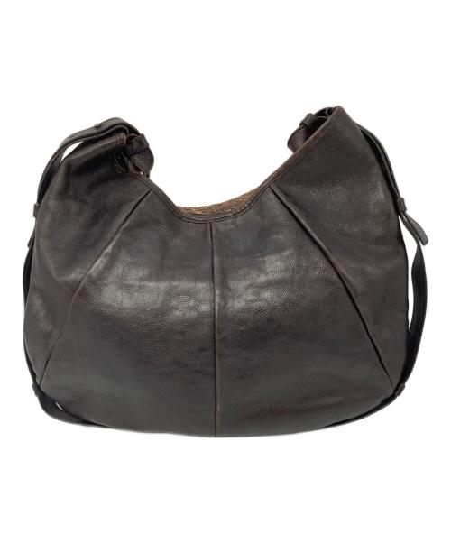 Yves Saint Laurent（イヴサンローラン）Yves Saint Laurent (イヴサンローラン) レザーハンドバッグ ブラウンの古着・服飾アイテム