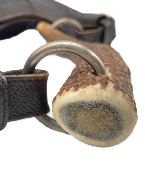 Yves Saint Laurent（イヴサンローラン）Yves Saint Laurent (イヴサンローラン) レザーハンドバッグ ブラウンの古着・服飾アイテム