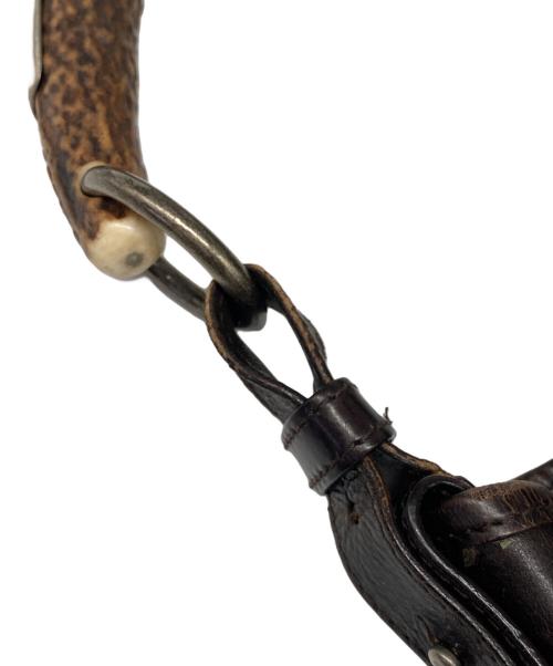 Yves Saint Laurent（イヴサンローラン）Yves Saint Laurent (イヴサンローラン) レザーハンドバッグ ブラウンの古着・服飾アイテム