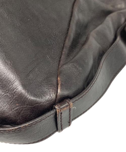 Yves Saint Laurent（イヴサンローラン）Yves Saint Laurent (イヴサンローラン) レザーハンドバッグ ブラウンの古着・服飾アイテム