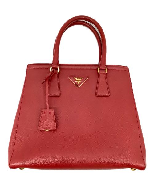 PRADA（プラダ）PRADA (プラダ) 2WAYバッグ レッドの古着・服飾アイテム
