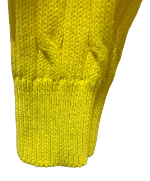 POLO RALPH LAUREN（ポロ・ラルフローレン）POLO RALPH LAUREN (ポロ・ラルフローレン) 厚手カーディガン イエロー サイズ:Mの古着・服飾アイテム