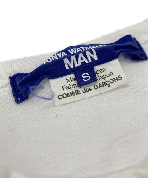 JUNYA WATANABE MAN（ジュンヤワタナベマン）JUNYA WATANABE MAN (ジュンヤワタナベマン) COMME des GARCONS (コムデギャルソン) 半袖カットソー ホワイト サイズ:Sの古着・服飾アイテム