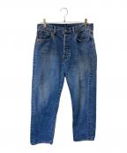 PRESSE・）の古着「Washed Denim Wide Pants」｜ブルー