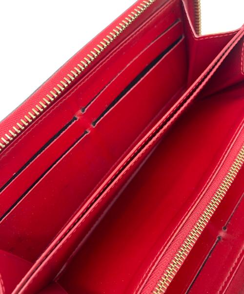 LOUIS VUITTON（ルイ ヴィトン）LOUIS VUITTON (ルイ ヴィトン) ジッピー ウォレット ヴェルニ レッドの古着・服飾アイテム