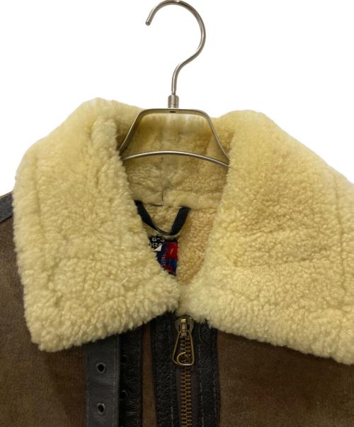 Schott（ショット）schott (ショット) B-3ムートンフライトジャケット ブラウン サイズ:40の古着・服飾アイテム