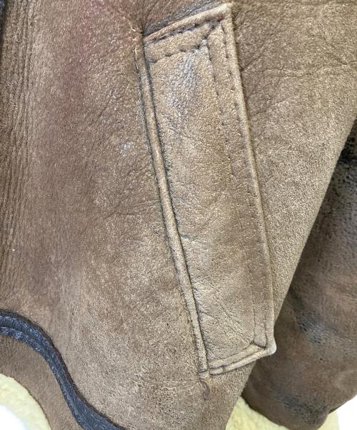 Schott（ショット）schott (ショット) B-3ムートンフライトジャケット ブラウン サイズ:40の古着・服飾アイテム