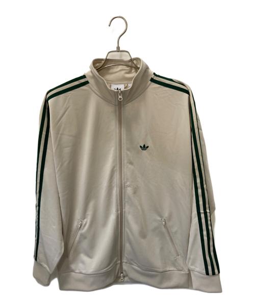 adidas（アディダス）adidas (アディダス) BECKENBAUER TRACKTOP アイボリー×グリーン サイズ:XSの古着・服飾アイテム