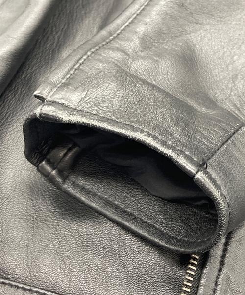 JOURNAL STANDARD relume（ジャーナルスタンダード レリューム）JOURNAL STANDARD relume (ジャーナルスタンダード レリューム) シープスキンレザージャケット ブラック サイズ:Mの古着・服飾アイテム