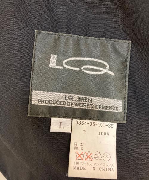 LQ...MEN（エルキューメン）LQ...MEN (エルキューメン) ロングコート ブラック サイズ:Lの古着・服飾アイテム