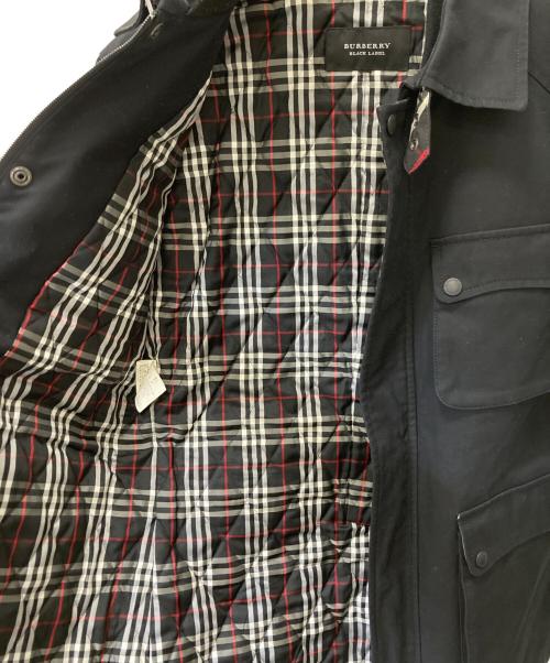 BURBERRY BLACK LABEL（バーバリーブラックレーベル）BURBERRY BLACK LABEL (バーバリーブラックレーベル) 裏チェックフィールドジャケット ブラック サイズ:Mの古着・服飾アイテム