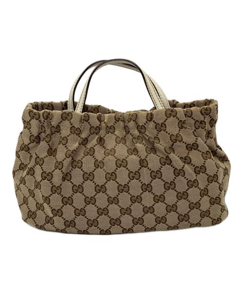 GUCCI（グッチ）GUCCI (グッチ) 2WAYショルダーバッグ ベージュ×ホワイトの古着・服飾アイテム