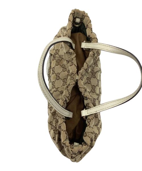 GUCCI（グッチ）GUCCI (グッチ) 2WAYショルダーバッグ ベージュ×ホワイトの古着・服飾アイテム