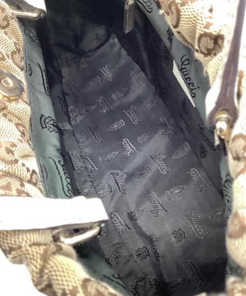 GUCCI（グッチ）GUCCI (グッチ) 2WAYショルダーバッグ ベージュ×ホワイトの古着・服飾アイテム